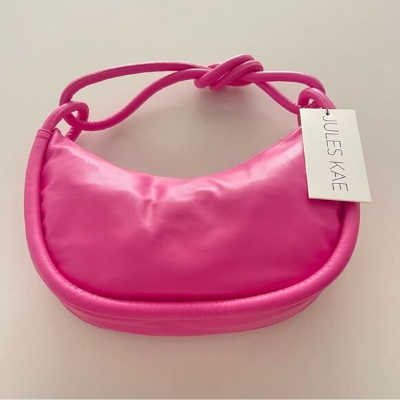 Jules Kae Luna Rope Hobo Purse - Fuchsia NWT - Picture 2 of 7